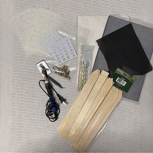 Wood Burning Kit Beginner Tracing & Carbon paper Stencils wood steaks Hobby